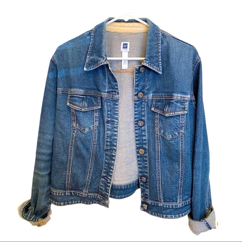 Gap Factory Cropped Denim Jacket, size Medium